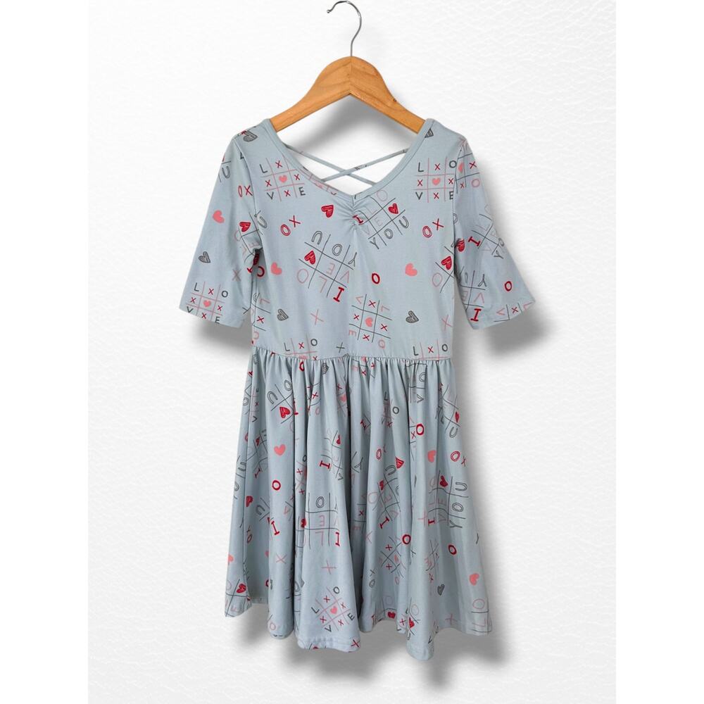 Dot Dot Smile Tic Tac Toe Dress, Size 7